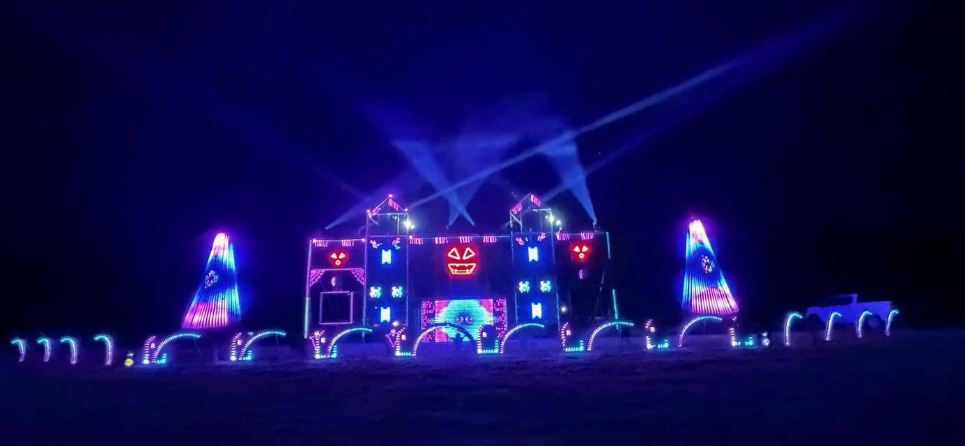Lenhard Fam Light Show -- Halloween
